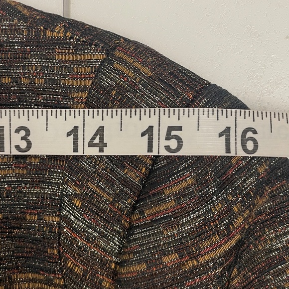 Wilfred Cropped Brown Tailored Blazer with Metallic Sheen Size 6 - Picture 12 of 14